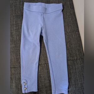 Janie and Jack button cuff ponte pant